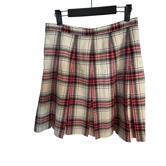Talbots 12 Petite Tartan Plaid Wool Blend A-Line Skirt - Picture 7 of 16